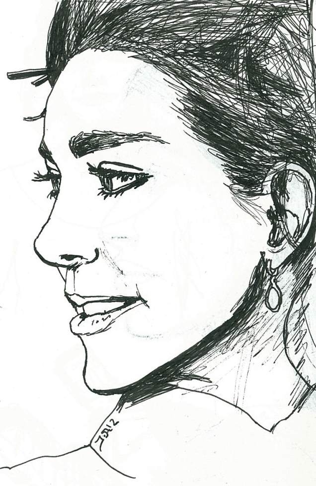 lunchtime drawing 10-22-12 KATE MIDDLETON