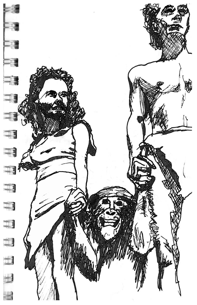 lunchtime drawing-Jane&Tarzan