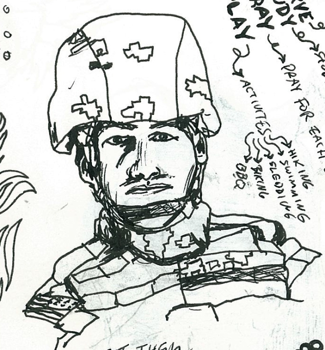 lunctime drawing 9-11-12 SOLDIER